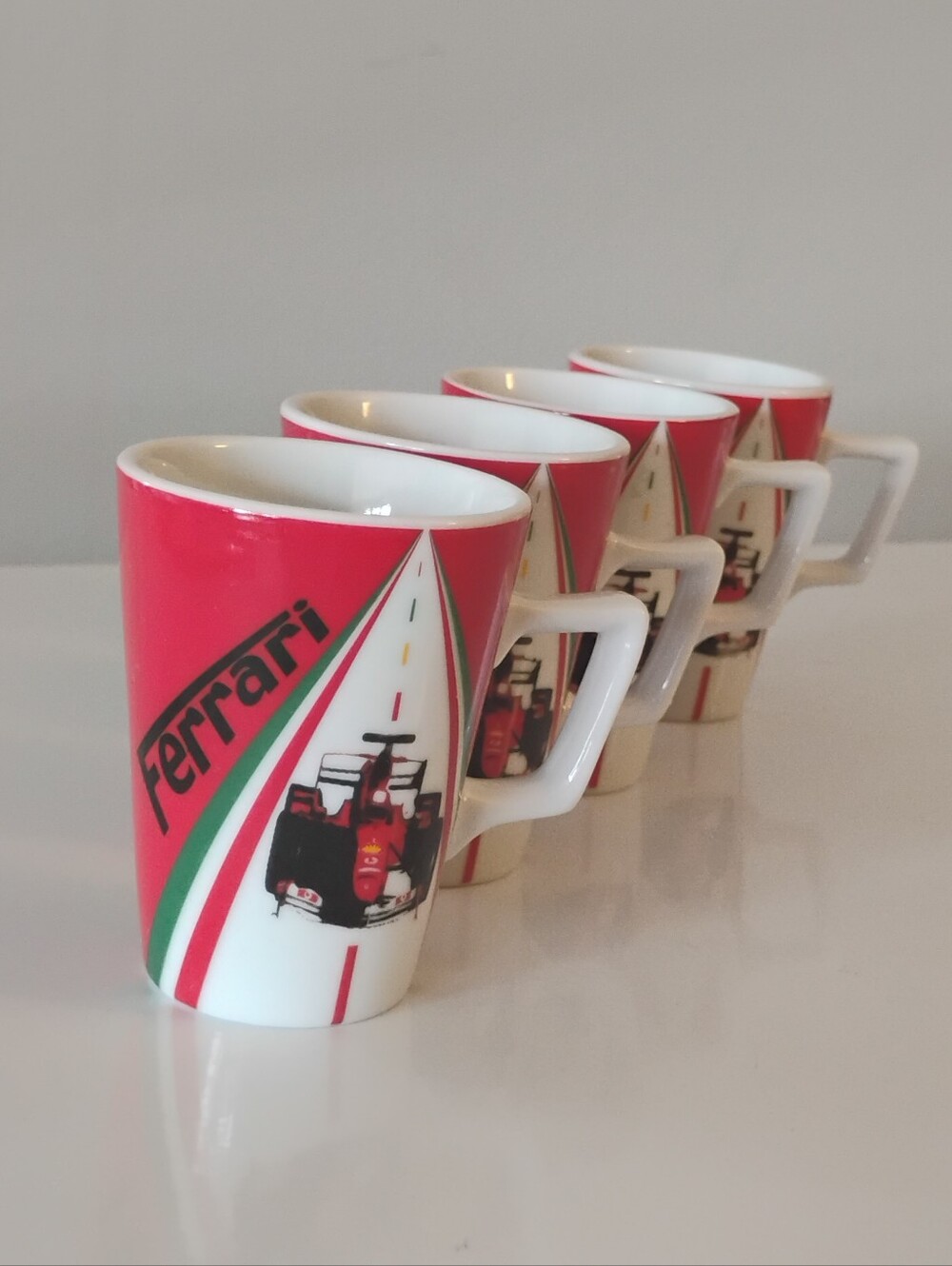 Ferrari Red Champion Espresso Cups- 4
